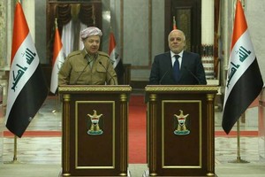 البارزاني: زيارتنا لبغداد تأتي للتعبير عن دعمنا القوي للعبادي