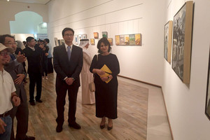 افتتاح المعرض الفني الصيني 'البيئة، السلام، والازدهار' بمركز الفنون اليوم