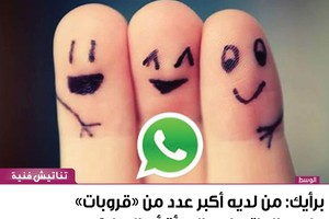 برأيك: من لديه أكبر عدد من 'قروبات' على 'الواتساب' المرأة أم الرجل؟