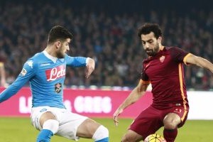 محمد صلاح يتحدى نابولى مع روما فى 'ديربى الشمس'