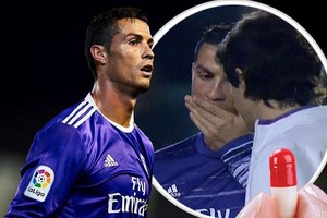 كريستيانو رونالدو يثير جدلا بتناوله منشطات قبل بداية مباراة بيتيس