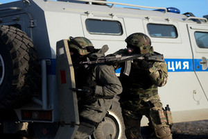 مقتل مشتبه بهما كانا يحملان متفجرات في مدينة روسية