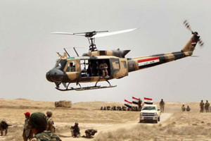 سقوط مروحية عراقية شمال مدينة سامراء