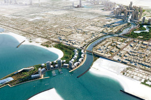 دبي تدشن قناة مائية ضخمة لإعطاء زخم سياحي وتجاري اضافي للإمارة