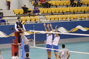 بالصور... النصر يتأهل للدور الثاني لكأس 'اتحاد الطائرة' بالفوز على التضامن