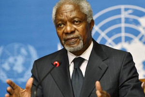 كوفي أنان يعرب عن قلقه العميق إزاء تصاعد العنف في ميانمار