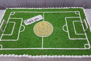 بالصور... المالكية يرسل ملعبه الحديث كعكة لوزير الشباب والرياضة