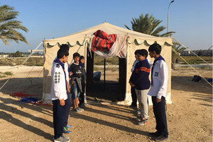 'الدراز البحرية' تقيم مخيم تدريبي لكشافيها