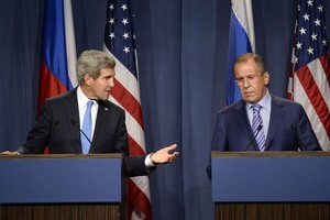 كيري يطالب روسيا بحث الأسد على الجلوس إلى طاولة المفاوضات