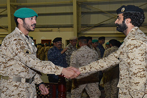 قائد قوة الحرس الملكي الخاصة يستقبل مجموعة قوة الواجب الخاص التابعة لقوة الدفاع المشاركة في عملية إعادة الأمل‎         