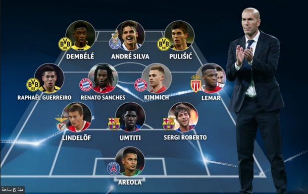 زيدان مدربا لفريق المواهب الواعدة بدوري أبطال أوروبا