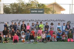 أكثر من 100 مشارك في بطولة شركة إبراهيم خليل كانو لناشئي التنس