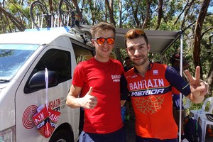 دراجا فريق البحرين ميريدا سينك وفيسكونتي ينهيان المرحلة الخامسة من طواف داون أندر ضمن العشرين الأوائل