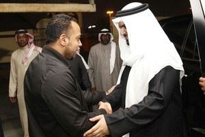 بالصور... رئيس اتحاد السلة يزور ناديي الاتحاد ومدينة عيسى