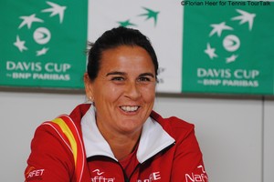 كونشيتا مارتينيز: يحق لإسبانيا أن تحلم بلقب كأس ديفيز 2017