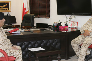 القائد العام يتفقد إحدى وحدات القوة ويطلع على مدى التأهب الإداري والفني والاستعدادات بالوحدة