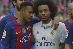 جماهير مدريد غاضبة على مارسيلو بسبب تهنئته لنيمار