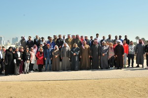 وزارة المالية تنظم فعالية للمشي بالقرب من قلعة البحرين باليوم الرياضي