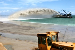 'الأشغال': ادعاء منح ترخيص استخراج الرمال البحرية بشكل غير قانوني لإحدى الشركات عارٍ عن الصحة
