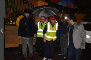 بالصور... وزير 'الأشغال' يتابع تطورات تصريف مياه امطار في الطرقات السريعة