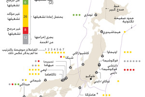 انفوجرافيك... إعادة تشغيل مفاعل نووي في اليابان