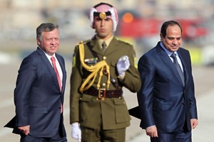 زعيما مصر والأردن يبحثان التنسيق للوصول إلى حل لإقامة دولة فلسطينية