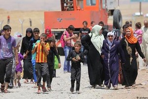 26 الف نازح فروا من الجانب الغربي للموصل خلال عشرة أيام