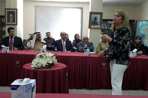 ماريا صابري تستعرض مشاركتها في برنامج القيادات النسوية في بريطانيا