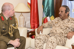 القائد العام يستقبل الملحق العسكري الأسترالي الجديد لدى البحرين