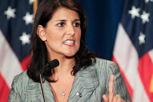 سفيرة أمريكا بالأمم المتحدة: علينا العمل على إخراج إيران من سوريا