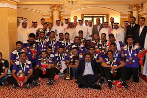 بالصور... الجودر: انجاز داركليب الخليجي تحقق بفضل تكاتف الأسرة الرياضية وعطاءات اللاعبين