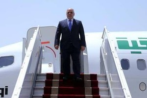 رئيس الوزراء العراقي حيدر العبادي يصل إلى الولايات المتحدة