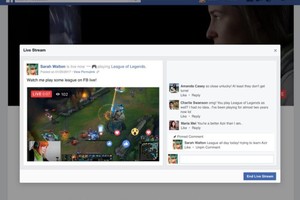 فيسبوك تتيح البث المباشر من خلال جهاز الحاسب