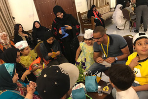 بالصور... 'خوات دنيا' وسفيرة التطوع يرفهان عن أيتام جمعية السنابل