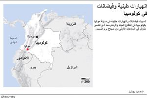 انفوجرافيك...  انهيارات طينية وفيضانات في كولومبيا... ما هي الأسباب؟