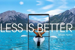 'Maze Alpha' هاتف بدون حواف جانبية وكاميرا خلفية مزدوجة