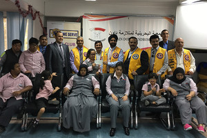 نادي ليونز البحرين يتبرع بشيك 1000 دينار بحريني إلى جمعية البحرين لمتلازمة داون