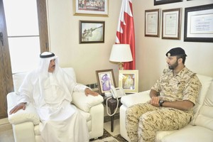 الأمين العام لمجلس الدفاع الأعلى يستقبل رئيس الاتحاد البحريني لكرة القدم