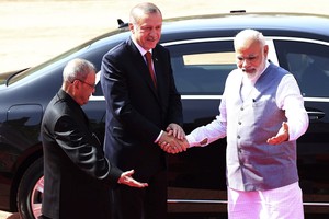 استقبال رسمي لأردوغان في مستهل زيارته للهند