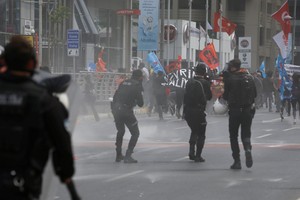 تفريق تظاهرة في اسطنبول بمناسبة عيد العمل