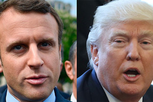 ترامب وماكرون يتفقان على الاجتماع خلال قمة الناتو أواخر الشهر الجاري