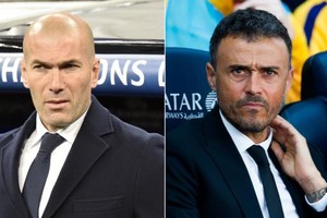 زيدان يربط استمراره مع ريال مدريد بالانتصارات وانريكي متفائل بلقبين لبرشلونة