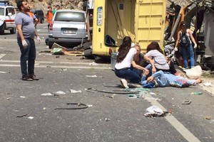 بالصور... 20 قتيلاً على الأقل في حادث حافلة في تركيا