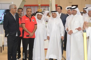 المقلة يهنئ ناصر بن حمد بنجاح المعرض الخليجي للرياضة EXPO