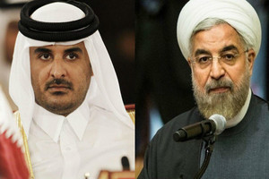 خلال اتصال هاتفي مع أمير قطر... روحاني يدعو لعلاقات أفضل مع دول الخليج